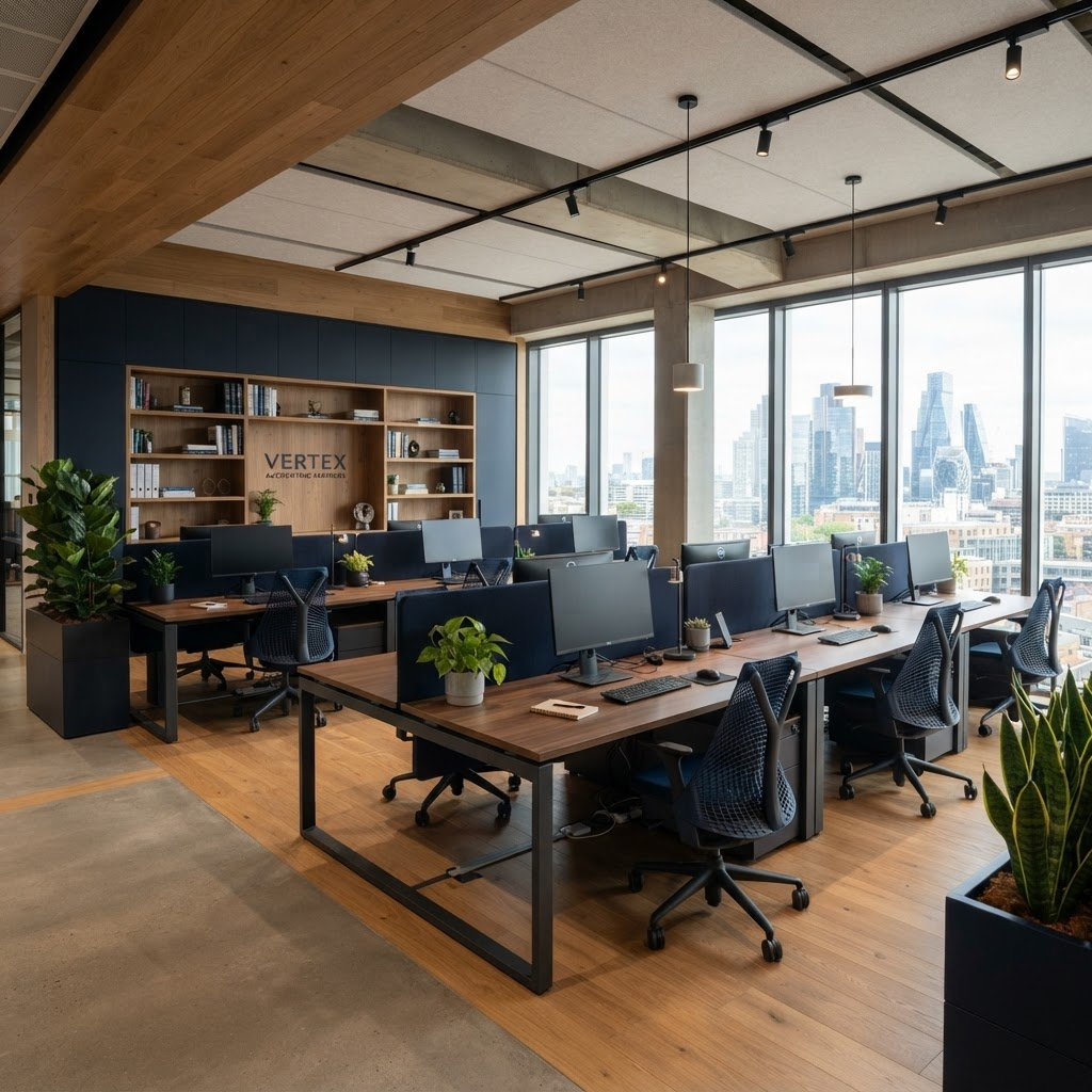 Modern M&P Accounting office interior in Canada